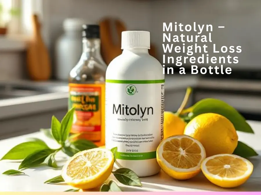 Mitolyn weight loss supplement with natural fat-burning ingredients on kitchen counter