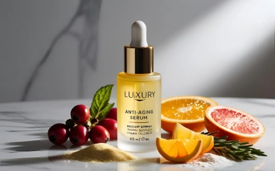 Best Skin & Beauty Products on Amazon - Anti-aging serum bottle with botanical ingredients for brightening and firming