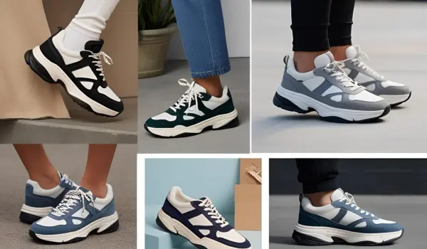 Retro Sneakers with a Slim Profile